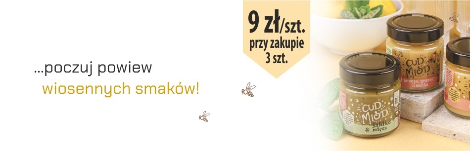 Cud mi&oacute;d - zestaw 3 sztuki taniej - jabłko&mięta / ananas, granat, limonka / czarna porzeczka